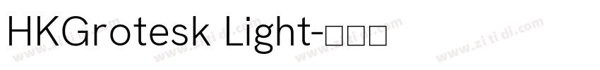 HKGrotesk Light字体转换